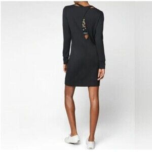 Athleta Black Nirvana Go To Open Criss Cross back Dress Size XL